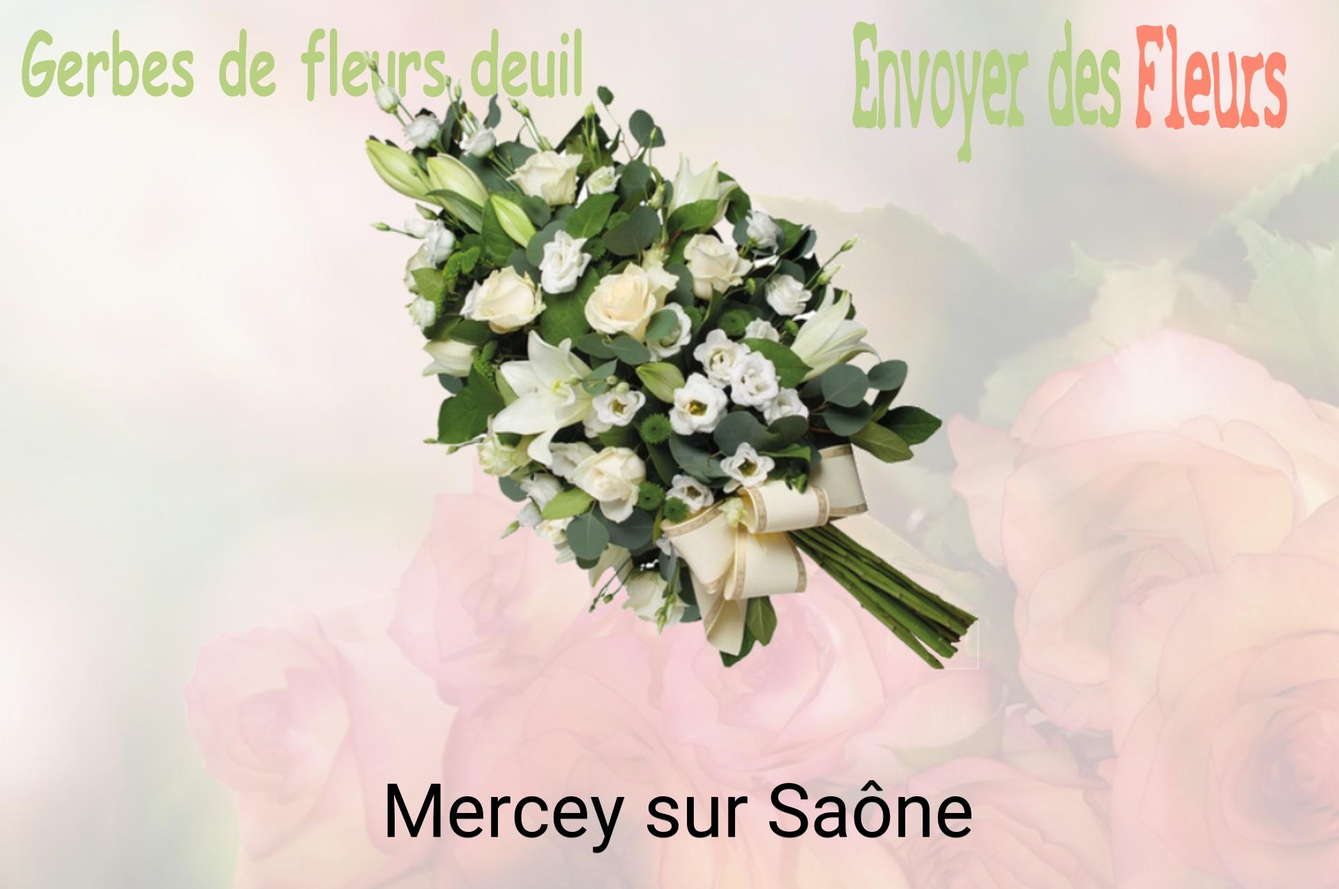 Gerbe de fleurs de deuil livrée à Mercey-sur-Saône